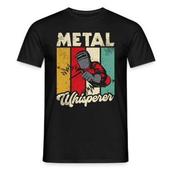 Welding Welding Worker Metalworking - Men's T-Shirt - black - Front - AI Model Male 178 light (178cm)