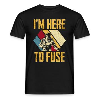 Welding Welding Worker Metalworking - Men's T-Shirt - black - Front - AI Model Male 178 light (178cm)