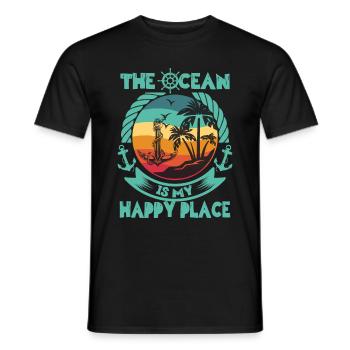 Boat Captain Funny Boat Sailing Lake Boater - Men's T-Shirt - black - Front - AI Model Male 178 light (178cm)