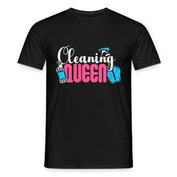 Housekeeping Week Geschenke Reinigungsliebhaber - Männer T-Shirt - Schwarz - Vorne - AI Model Male 178 light (178cm)