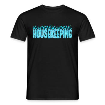 Cadeaux de la semaine de l’entretien ménager Amoureux du ménage - T-shirt homme - noir - Devant - AI Model Male 178 light (178cm)