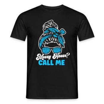 Housekeeping Week Geschenke Reinigungsliebhaber - Männer T-Shirt - Schwarz - Vorne - AI Model Male 178 light (178cm)
