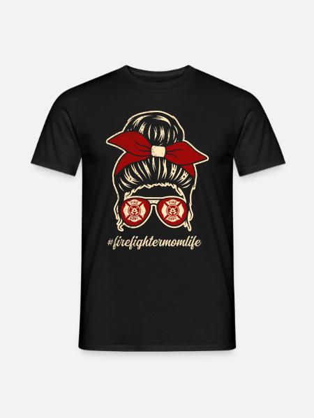 Mère pompier Mère pompier - T-shirt homme - noir