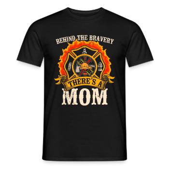 Feuerwehrmutter Feuerwehr Mutter - Männer T-Shirt - Schwarz - Vorne - AI Model Male 178 light (178cm)