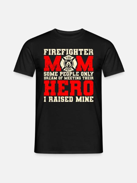 Mère pompier Mère pompier - T-shirt homme - noir