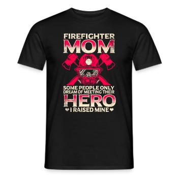 Feuerwehrmutter Feuerwehr Mutter - Männer T-Shirt - Schwarz - Vorne - AI Model Male 178 light (178cm)