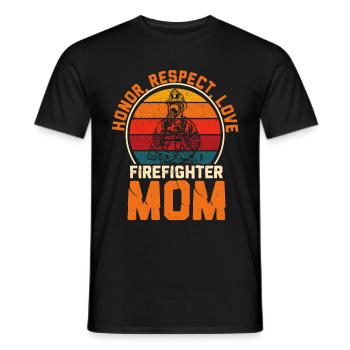 Feuerwehrmutter Feuerwehr Mutter - Männer T-Shirt - Schwarz - Vorne - AI Model Male 178 light (178cm)