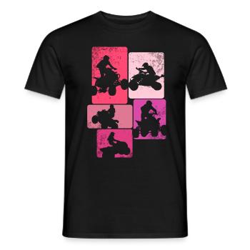 Quadgirl ATV 4 Wheeler Off Roading Lover - Männer T-Shirt - Schwarz - Vorne - AI Model Male 178 light (178cm)