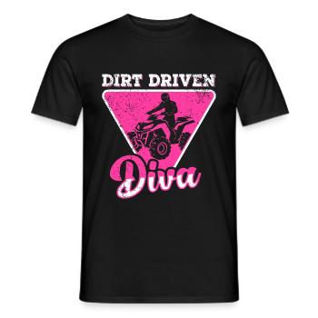 Quadgirl ATV 4 Wheeler Off Roading Lover - Männer T-Shirt - Schwarz - Vorne - AI Model Male 178 light (178cm)