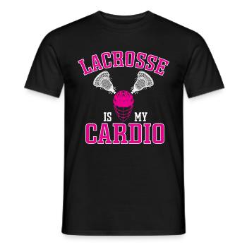 Lacrosse Girl Lax Girl Spieler Frauen - Männer T-Shirt - Schwarz - Vorne - AI Model Male 178 light (178cm)