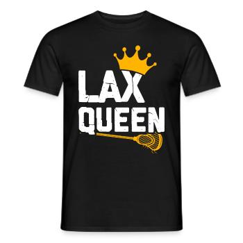 Lacrosse Girl Lax Girl Player Women - Men's T-Shirt - black - Front - AI Model Male 178 light (178cm)