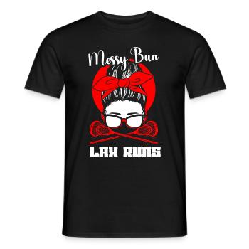 Lacrosse Girl Lax Girl Spieler Frauen - Männer T-Shirt - Schwarz - Vorne - AI Model Male 178 light (178cm)