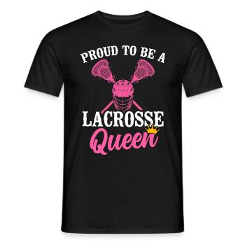 Lacrosse Girl Lax Girl Spieler Frauen - Männer T-Shirt - Schwarz - Vorne - AI Model Male 178 light (178cm)