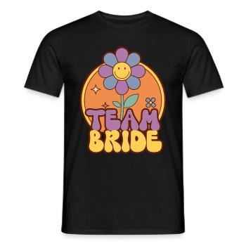 Groovy Bride Bachelorette Bridal Shower - T-shirt homme - noir - Devant - AI Model Male 178 light (178cm)