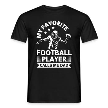 Soccer Dad Proud Soccer Dad Father's Day - Men's T-Shirt - black - Front - AI Model Male 178 light (178cm)