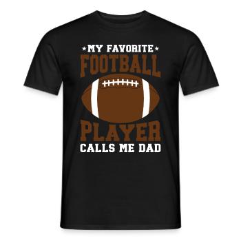 Soccer Dad Proud Soccer Dad Father's Day - Men's T-Shirt - black - Front - AI Model Male 178 light (178cm)