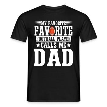 Soccer Dad Proud Soccer Dad Father's Day - Men's T-Shirt - black - Front - AI Model Male 178 light (178cm)