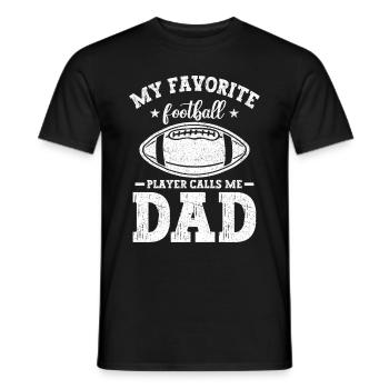 Soccer Dad Proud Soccer Dad Father's Day - Men's T-Shirt - black - Front - AI Model Male 178 light (178cm)