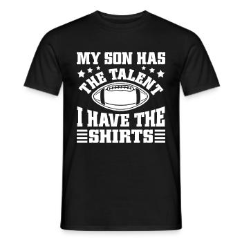 Soccer Dad Proud Soccer Dad Father's Day - Men's T-Shirt - black - Front - AI Model Male 178 light (178cm)
