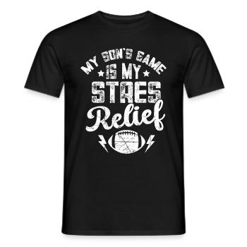Soccer Dad Proud Soccer Dad Father's Day - Men's T-Shirt - black - Front - AI Model Male 178 light (178cm)