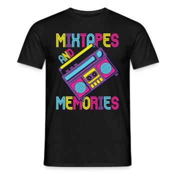 Girl Boy Kids 70s 80s 90s Disco Costume Outfit - Men's T-Shirt - black - Front - AI Model Male 178 light (178cm)