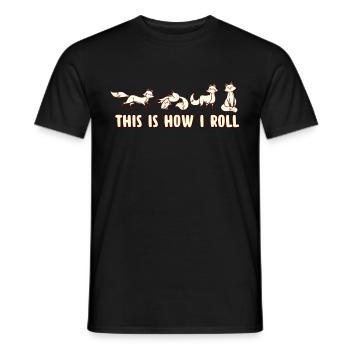 Fennec Renard Mignon Fennec Renards Fennec Animal - T-shirt homme - noir - Devant - AI Model Male 178 light (178cm)