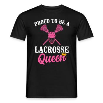 Lacrosse Stick Lax Girl Spieler Mom Torwartfrauen - Männer T-Shirt - Schwarz - Vorne - AI Model Male 178 light (178cm)
