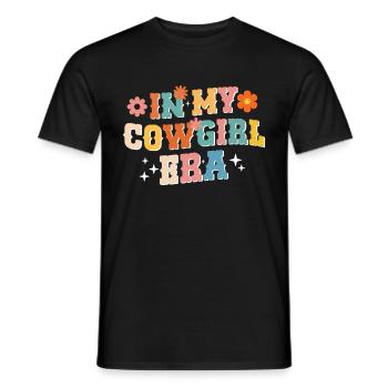 Cowboy rodéo Western Vintage Country Sud - T-shirt homme - noir - Devant - AI Model Male 178 light (178cm)
