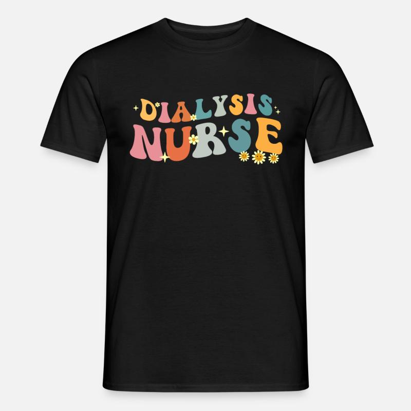 Dialyse Techniker Krankenschwester - Männer T-Shirt - Schwarz