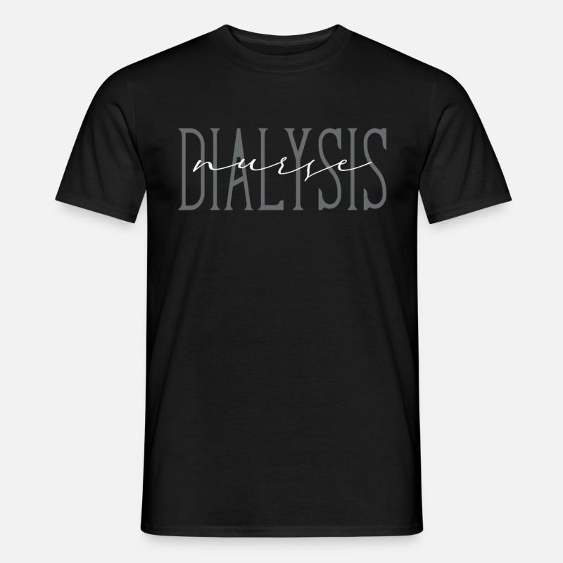 Dialyse Techniker Krankenschwester - Männer T-Shirt - Schwarz