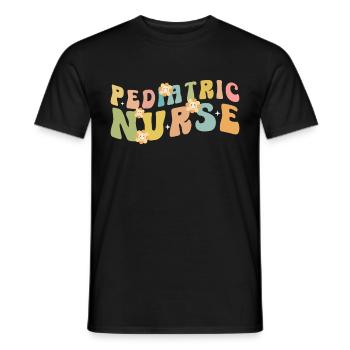 Pediatric Nurse Picu Peds - Men's T-Shirt - black - Front - AI Model Male 178 light (178cm)