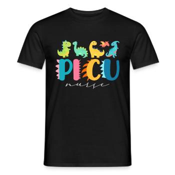 Pediatric Nurse Picu Peds - Men's T-Shirt - black - Front - AI Model Male 178 light (178cm)
