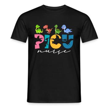 Pediatric Nurse Picu Peds - Men's T-Shirt - black - Front - AI Model Male 178 light (178cm)