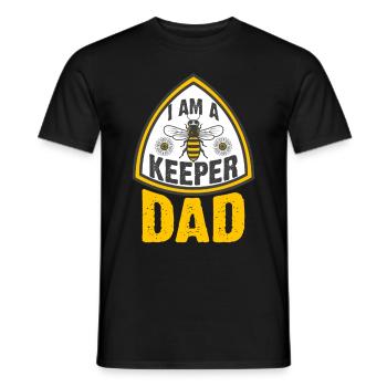 Bee Father Honey Beekeeper Father Beekeeper - Men's T-Shirt - black - Front - AI Model Male 178 light (178cm)