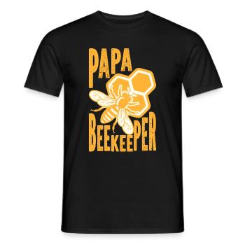 Bee Father Honey Beekeeper Father Beekeeper - Men's T-Shirt - black - Front - AI Model Male 178 light (178cm)