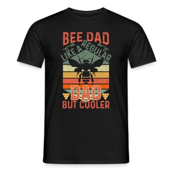Bee Father Honey Beekeeper Father Beekeeper - Men's T-Shirt - black - Front - AI Model Male 178 light (178cm)