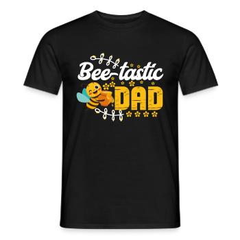 Bee Father Honey Beekeeper Father Beekeeper - Men's T-Shirt - black - Front - AI Model Male 178 light (178cm)