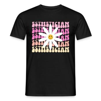 Esthéticienne, Soins de la peau, Thérapeute de la peau - T-shirt homme - noir - Devant - AI Model Male 178 light (178cm)