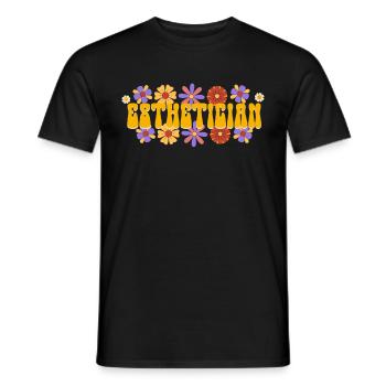 Esthéticienne, Soins de la peau, Thérapeute de la peau - T-shirt homme - noir - Devant - AI Model Male 178 light (178cm)