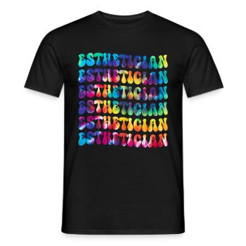 Esthéticienne, Soins de la peau, Thérapeute de la peau - T-shirt homme - noir - Devant - AI Model Male 178 light (178cm)