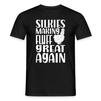 Silkie Huhn Lustige Farm Tierliebhaber - Männer T-Shirt - Schwarz - Vorne - AI Model Male 178 light (178cm)
