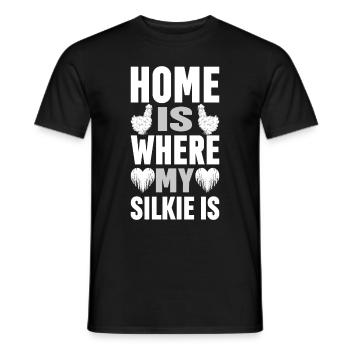 Silkie Huhn Lustige Farm Tierliebhaber - Männer T-Shirt - Schwarz - Vorne - AI Model Male 178 light (178cm)