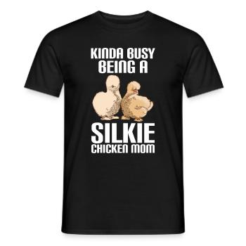 Silkie Huhn Lustige Farm Tierliebhaber - Männer T-Shirt - Schwarz - Vorne - AI Model Male 178 light (178cm)