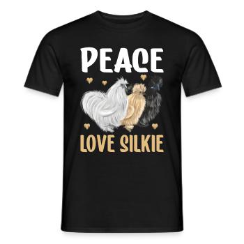Silkie Huhn Lustige Farm Tierliebhaber - Männer T-Shirt - Schwarz - Vorne - AI Model Male 178 light (178cm)