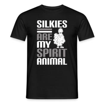 Silkie Huhn Lustige Farm Tierliebhaber - Männer T-Shirt - Schwarz - Vorne - AI Model Male 178 light (178cm)