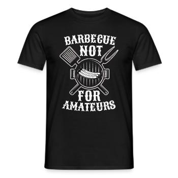 BBQ Smoker Meat Grilling Funny - Men's T-Shirt - black - Front - AI Model Male 178 light (178cm)