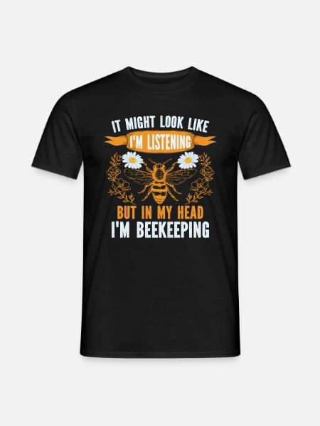 Honigbienenwebeke Hive Imkere Wabe - Männer T-Shirt - Schwarz