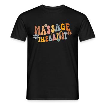 Massagetherapeuten Therapie Masseuse Wertschätzung - Männer T-Shirt - Schwarz - Vorne - AI Model Male 178 light (178cm)