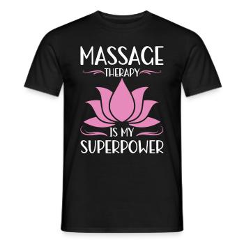 Massagetherapeuten Therapie Masseuse Wertschätzung - Männer T-Shirt - Schwarz - Vorne - AI Model Male 178 light (178cm)