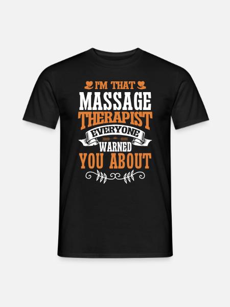 Massage Therapist Therapy Masseuse Appreciation - Men's T-Shirt - black